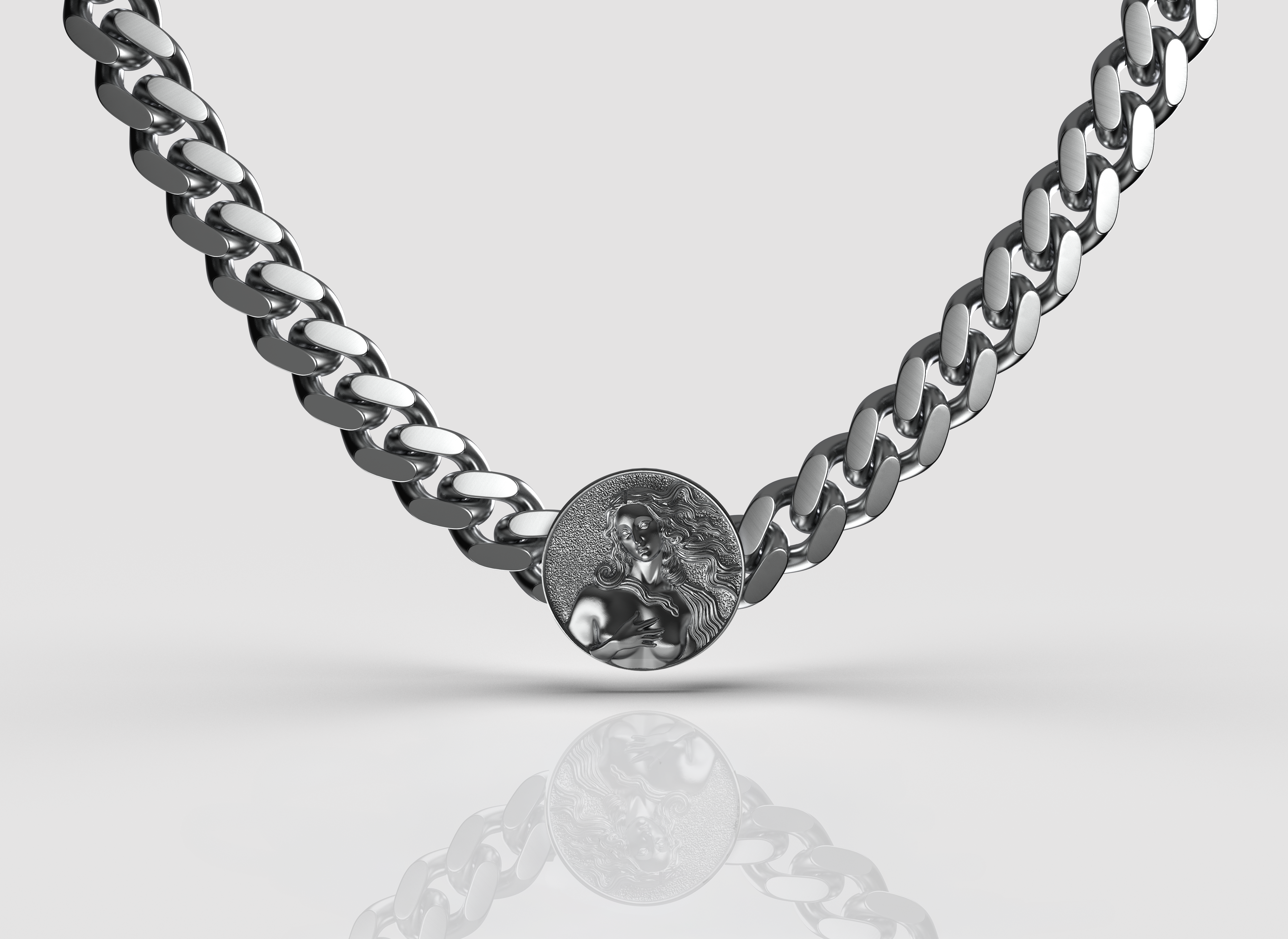 APHRODITE NECKLACE - SILVER - Back in Stock – APOLLONIA
