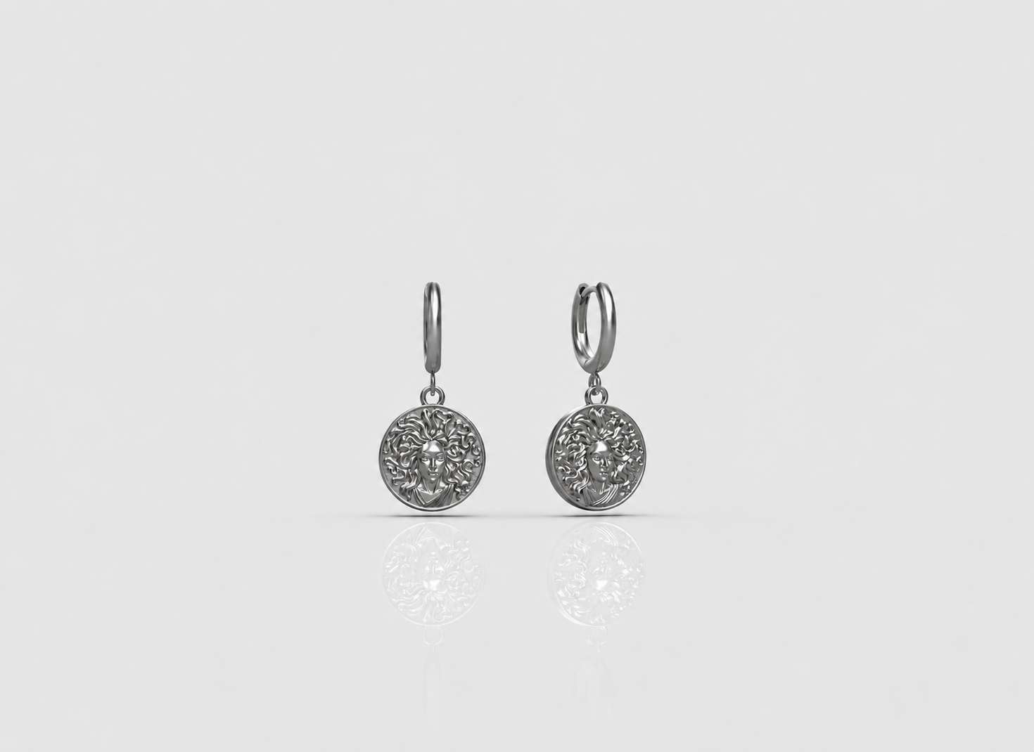 MEDUSA EARRINGS - SILVER - Back in Stock