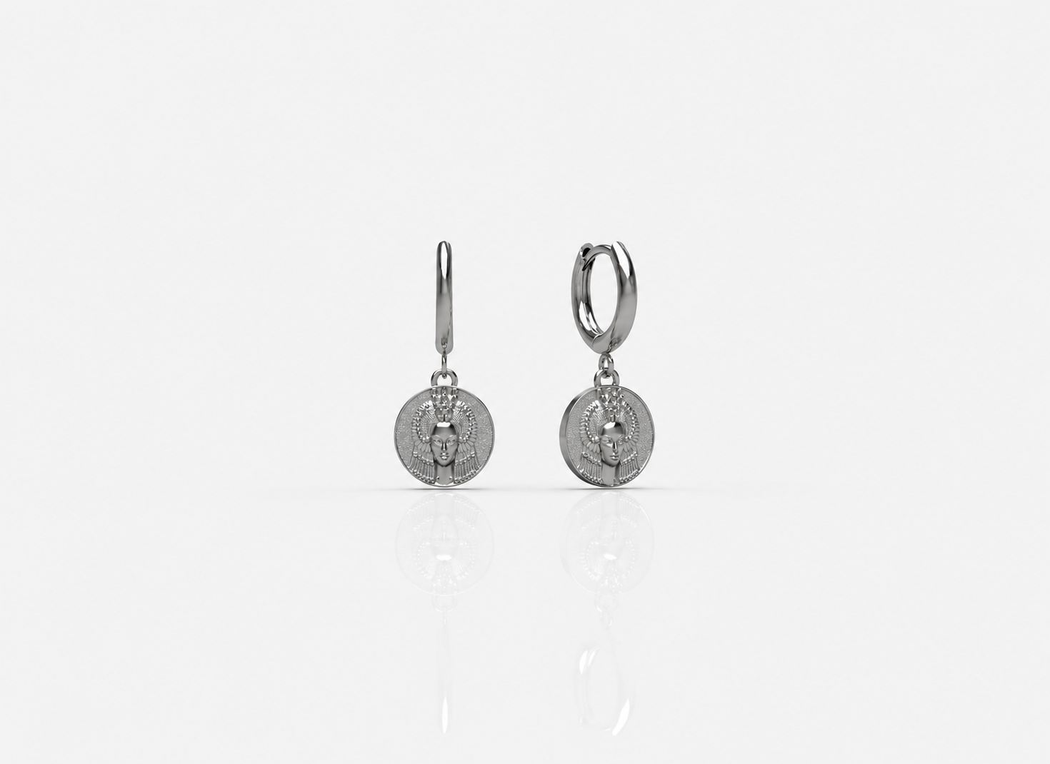 CLEOPATRA EARRINGS - SILVER - Back in Stock