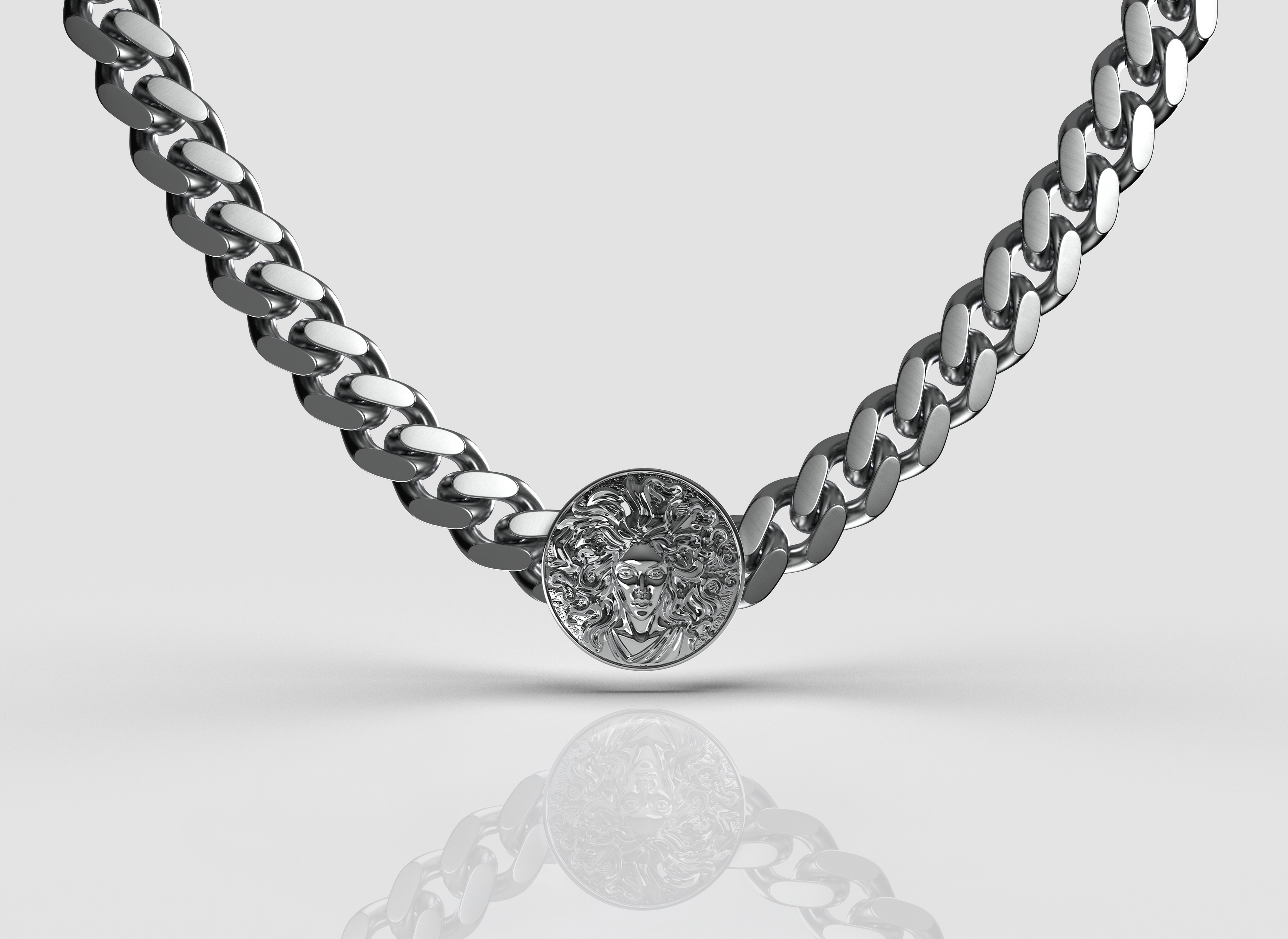 MEDUSA NECKLACE - SILVER - Back in Stock