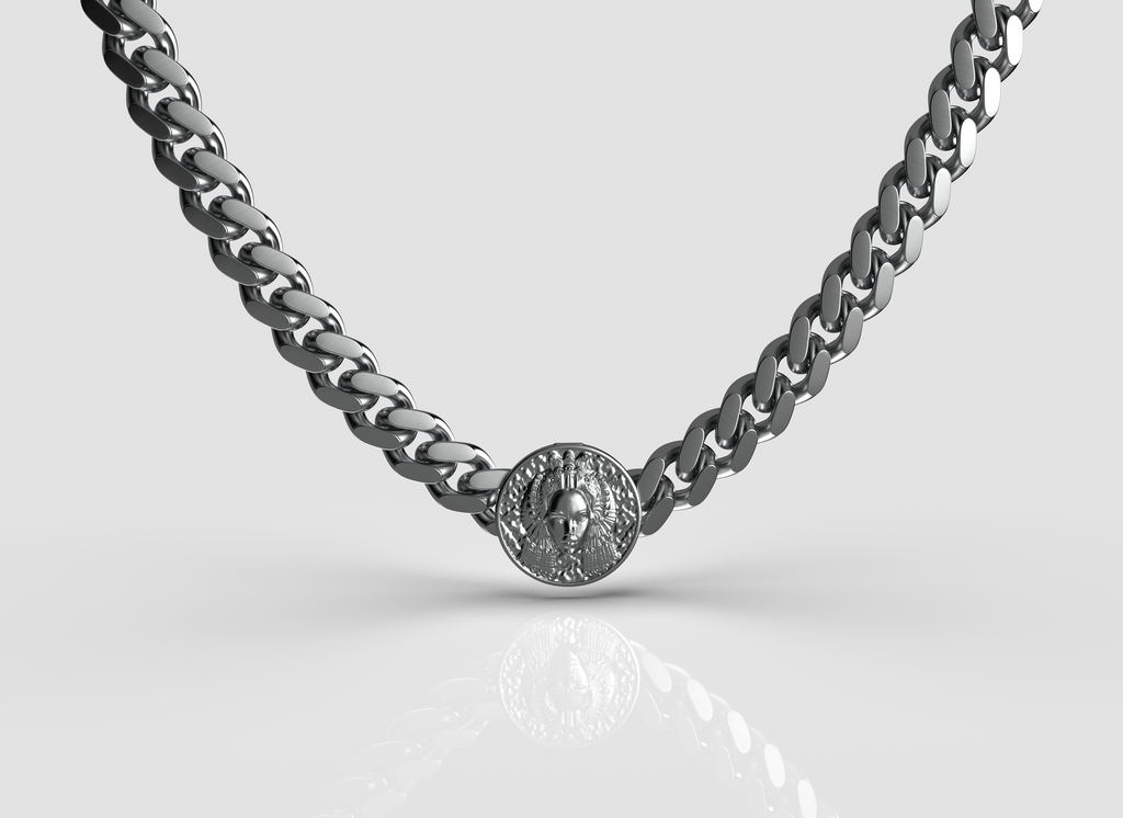 CLEOPATRA NECKLACE - SILVER - Back in stock